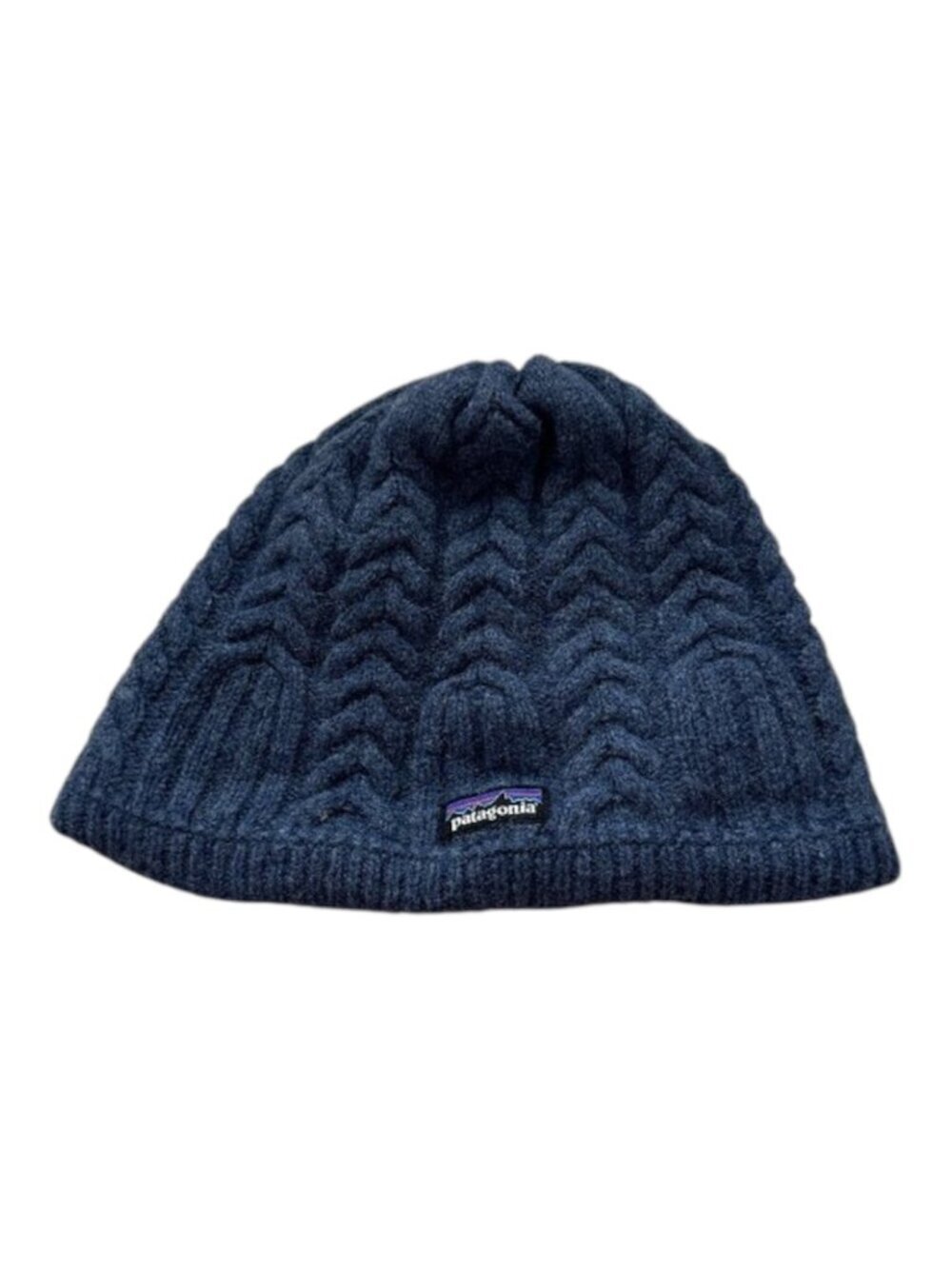 Patagonia Knit Cable Knit Beanie Unisex O/S Blue
